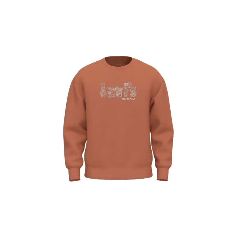 achat Sweat LEVIS homme RELAXD GRAPHIC CREW orange face achat Sweat LEVIS homme RELAXD GRAPHIC CREW orange face