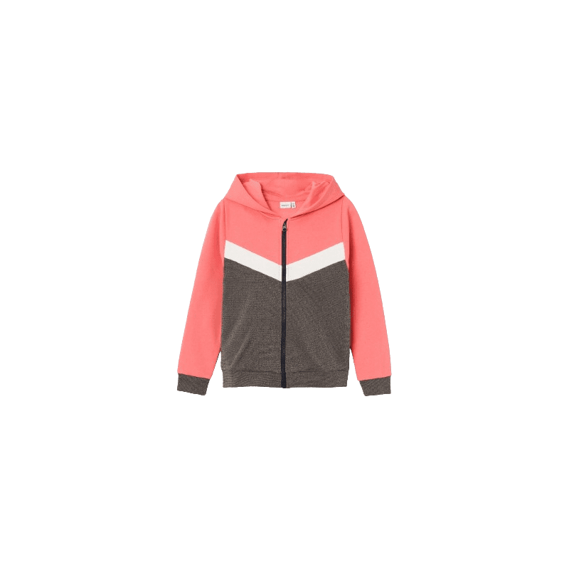 Achat veste zippée Name it Enfant NKFOSANIA gris/rose face