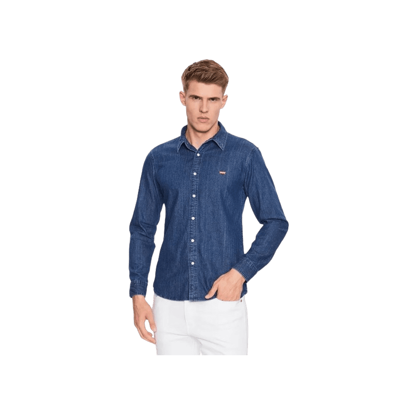 achat Chemise en jean LEVIS homme BATTERY bleu face