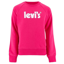 achat Sweat LEVIS fille POSTER LOGO rose face