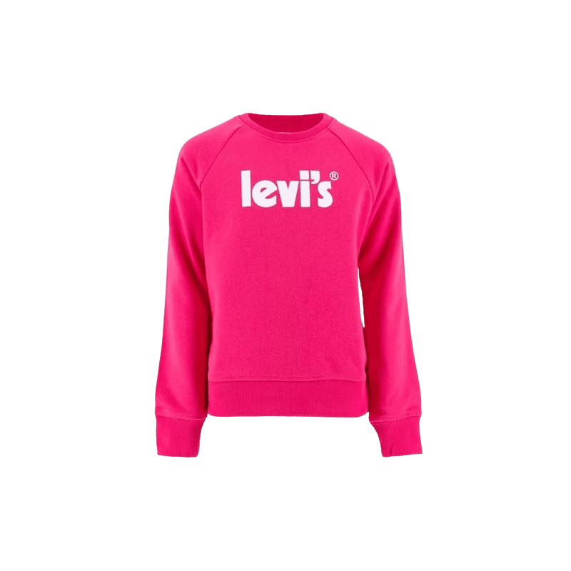 achat Sweat LEVIS fille POSTER LOGO rose face