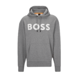 achat Sweat à capuche BOSS homme WEBASICHOOD gris face