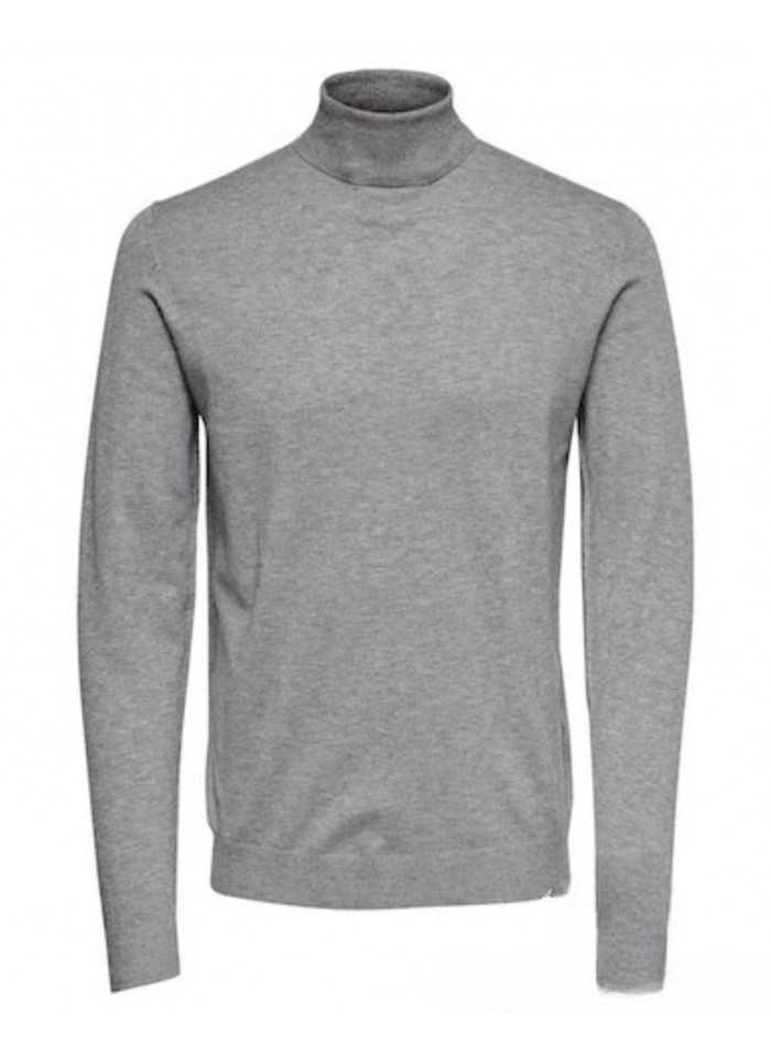 achat Pull Col montant Only & Sons Homme ONSWYLER Gris face