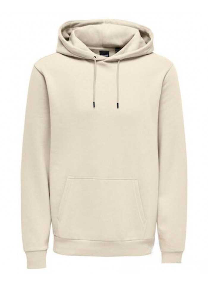 achat Sweat à capuche Only & Sons Homme ONSCERES Beige face