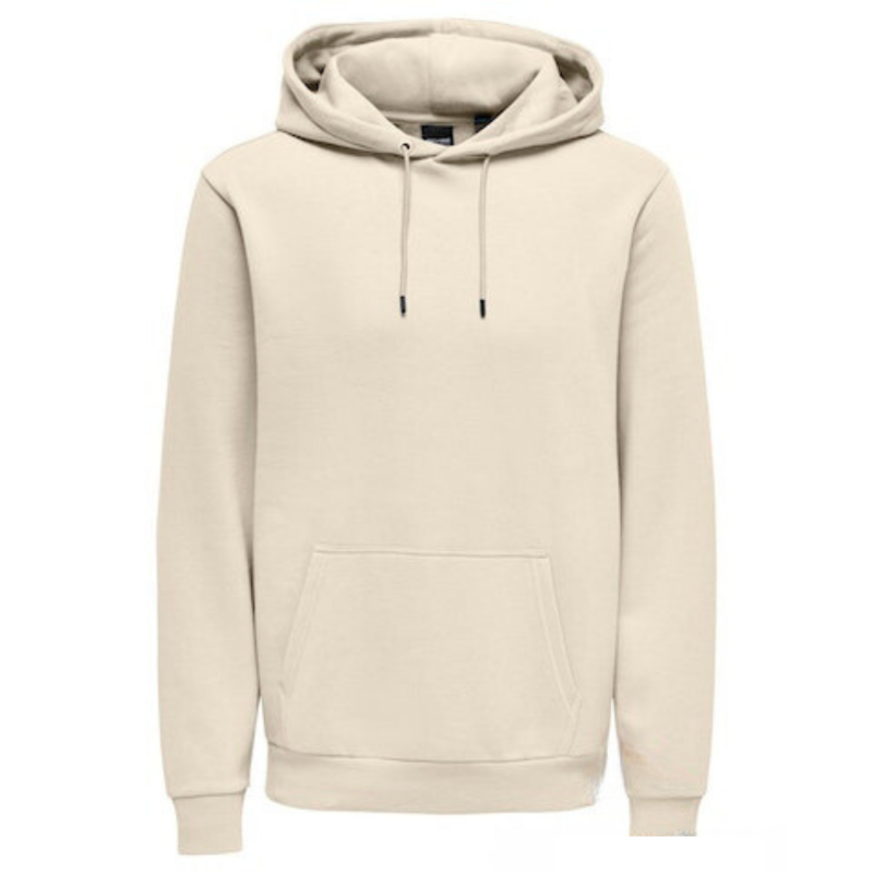 achat Sweat à capuche Only & Sons Homme ONSCERES Beige face