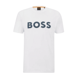 achat T-shirt BOSS homme THINKING blanc face