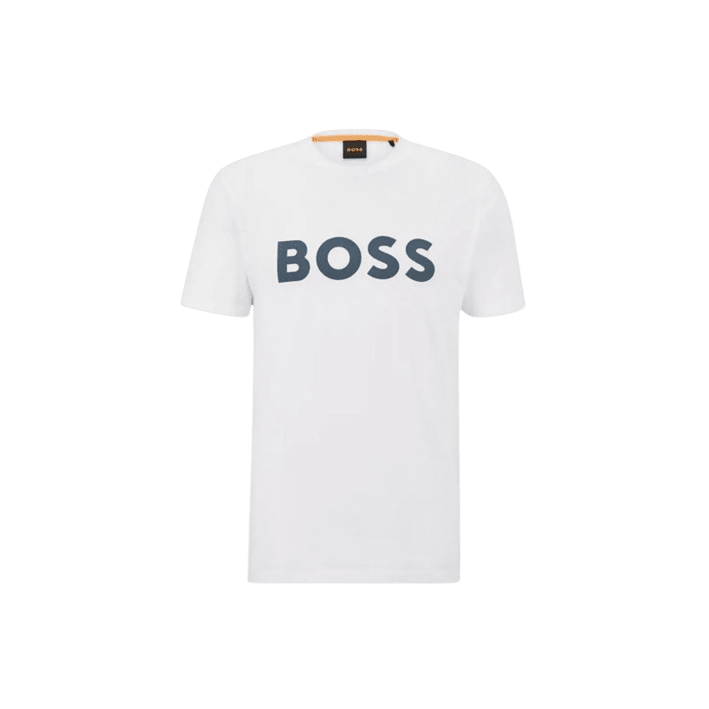 achat T-shirt BOSS homme THINKING blanc face