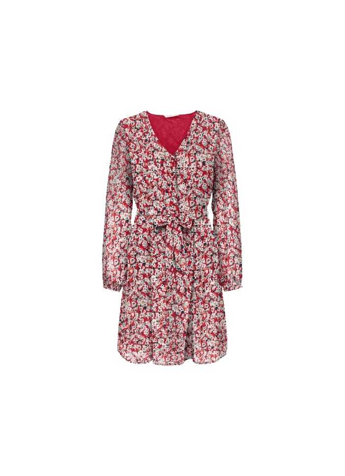 Achat robe ONLY femme ONLDANIELLE rouge/blanc face