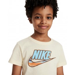 achat Ensemble Nike Enfant LNT Beige / Orange détails haut