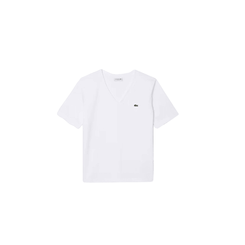 achat T-shirt LACOSTE femme RELAXED-FIT blanc face