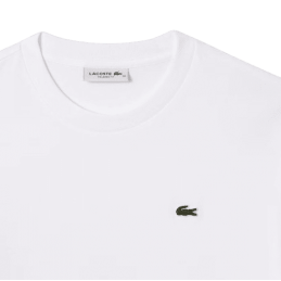 achat T-shirt LACOSTE femme RELAXED FIT blanc logo