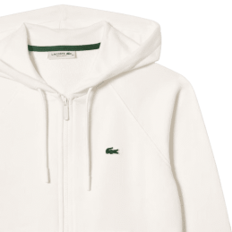 achat Veste LACOSTE femme JOGGER blanc logo