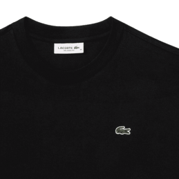 achat T-shirt LACOSTE femme RELAXED-FIT noir logo