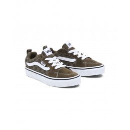 achat Baskets Vans Enfant FILMORE Kaki face