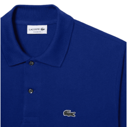 achat Polo LACOSTE homme ORIGINAL bleu logo