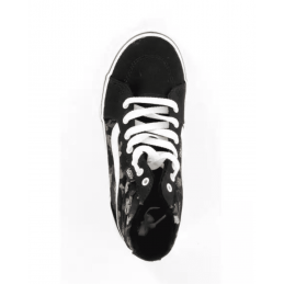 achat Baskets montantes Vans Enfant FILMORE HI PLATFORM Fleuries Noires dessus