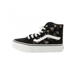 achat Baskets montantes Vans Enfant FILMORE HI PLATFORM Fleuries Noires coté