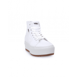 achat Baskets montantes Vans Femme FILMORE HI TAPERED PLATFORM Blanches face