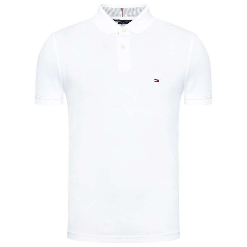 achat Polo Tommy Hilfiger Homme 1985 REGULAR Blanc face
