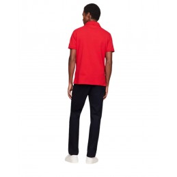 achat Polo Tommy Hilfiger Homme 1985 SLIM Rouge dos