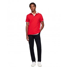 achat Polo Tommy Hilfiger Homme 1985 SLIM Rouge tenue look