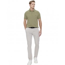 achat Polo Tommy Hilfiger Homme 1985 SLIM Vert Olive tenue look