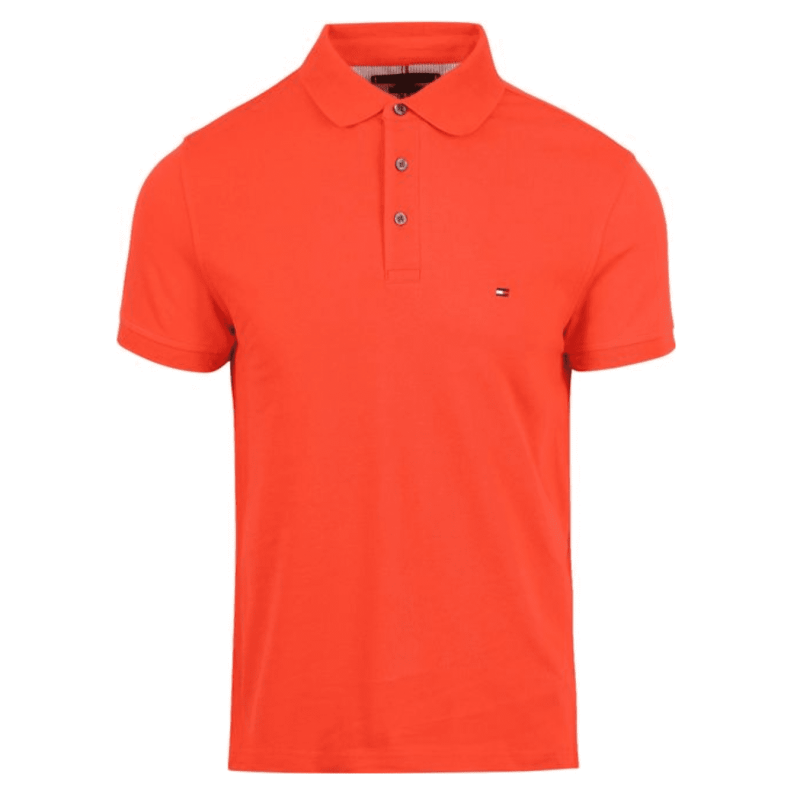Polo Tommy Hilfiger Homme 1985 SLIM Orange l Clickandsport
