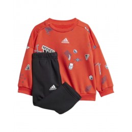 Ensemble adidas orange enfant best sale