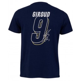 Tee-shirt de football FFF Enfant Equipe de France Giroud Bleu