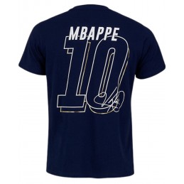 Tee-shirt de football FFF Enfant Equipe de France Mbappé Bleu